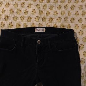 Navy blue madewell corduroys